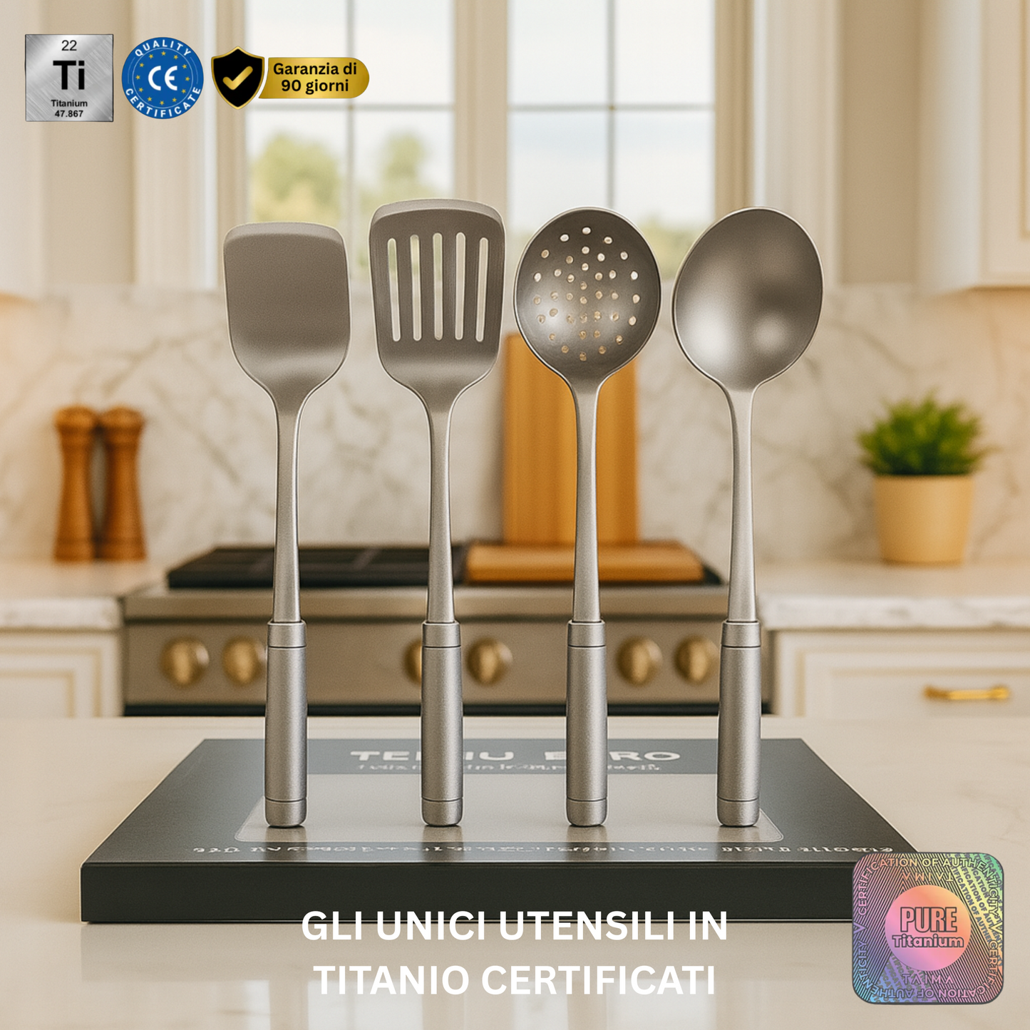 Set d'Ustensiles en Titane